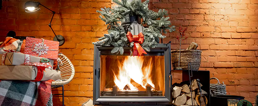 Travis Industries Linear Gas Fireplace Installation in Central Point, Oregon